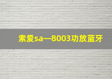 索爱sa―8003功放蓝牙