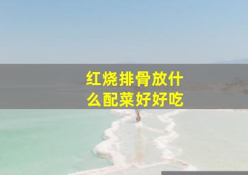 红烧排骨放什么配菜好好吃