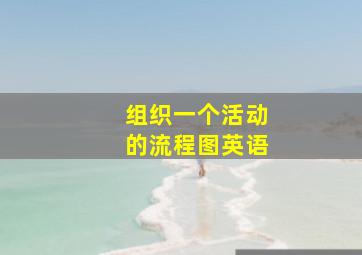 组织一个活动的流程图英语