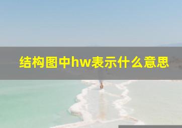 结构图中hw表示什么意思