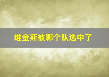 维金斯被哪个队选中了