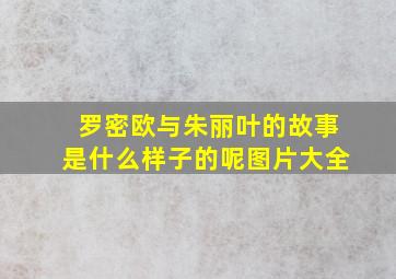 罗密欧与朱丽叶的故事是什么样子的呢图片大全