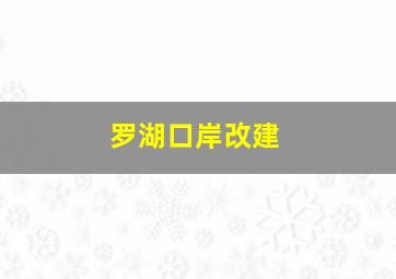 罗湖口岸改建