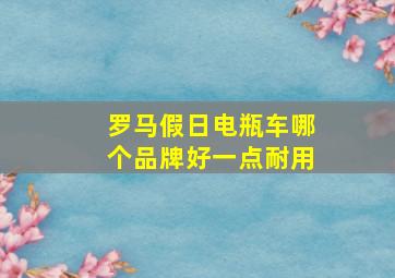 罗马假日电瓶车哪个品牌好一点耐用