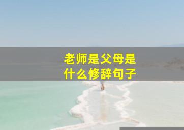 老师是父母是什么修辞句子