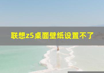 联想z5桌面壁纸设置不了