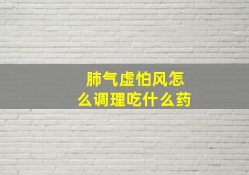 肺气虚怕风怎么调理吃什么药