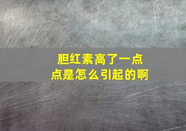 胆红素高了一点点是怎么引起的啊