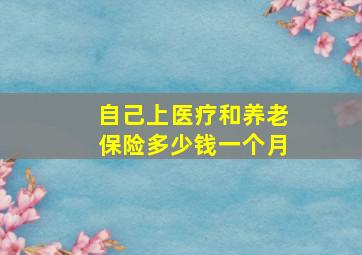 自己上医疗和养老保险多少钱一个月