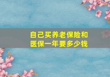 自己买养老保险和医保一年要多少钱