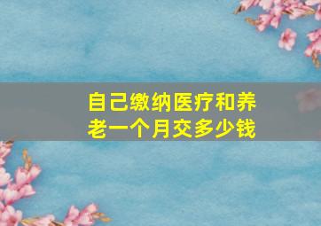 自己缴纳医疗和养老一个月交多少钱