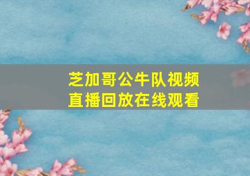 芝加哥公牛队视频直播回放在线观看