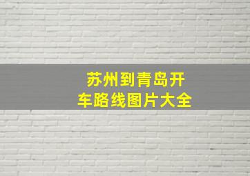 苏州到青岛开车路线图片大全