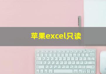 苹果excel只读