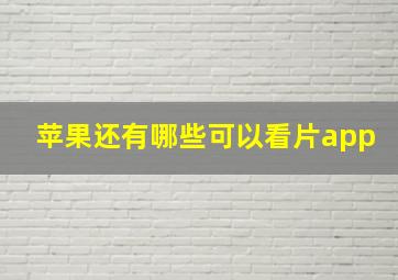 苹果还有哪些可以看片app