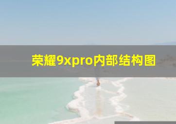 荣耀9xpro内部结构图