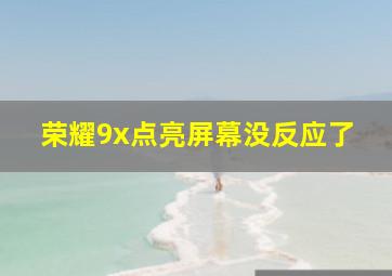 荣耀9x点亮屏幕没反应了