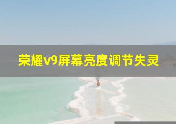 荣耀v9屏幕亮度调节失灵