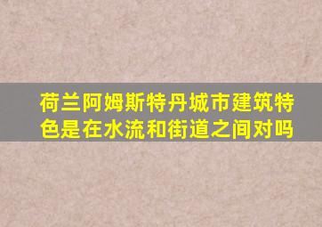 荷兰阿姆斯特丹城市建筑特色是在水流和街道之间对吗