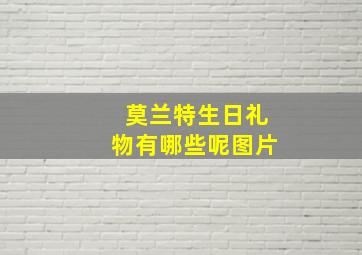 莫兰特生日礼物有哪些呢图片