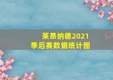 莱昂纳德2021季后赛数据统计图