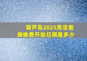 葫芦岛2025灵活医保缴费开始日期是多少