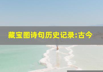 藏宝图诗句历史记录:古今