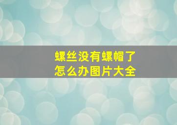 螺丝没有螺帽了怎么办图片大全