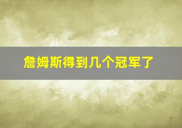 詹姆斯得到几个冠军了