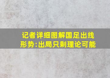 记者详细图解国足出线形势:出局只剩理论可能