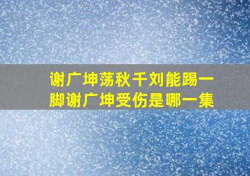 谢广坤荡秋千刘能踢一脚谢广坤受伤是哪一集