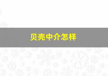 贝壳中介怎样