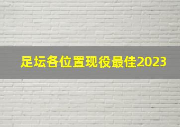 足坛各位置现役最佳2023