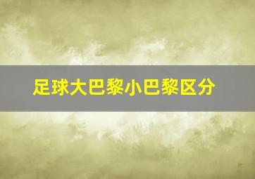 足球大巴黎小巴黎区分