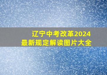 辽宁中考改革2024最新规定解读图片大全