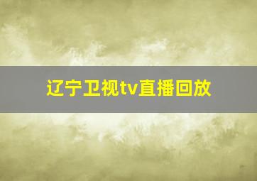 辽宁卫视tv直播回放