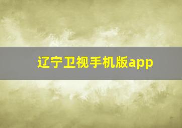 辽宁卫视手机版app