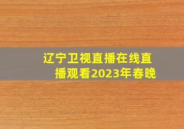 辽宁卫视直播在线直播观看2023年春晚