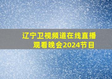 辽宁卫视频道在线直播观看晚会2024节目