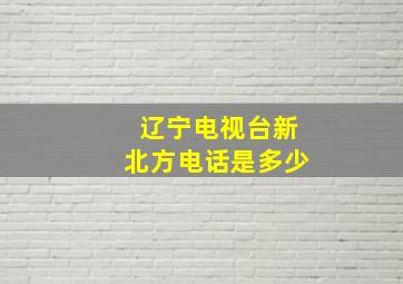 辽宁电视台新北方电话是多少