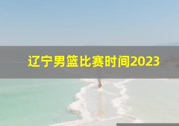 辽宁男篮比赛时间2023