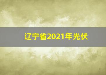 辽宁省2021年光伏