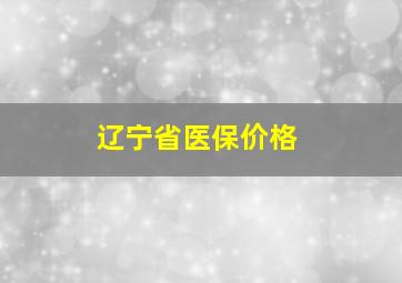 辽宁省医保价格