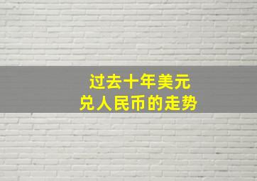 过去十年美元兑人民币的走势