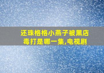 还珠格格小燕子被黑店毒打是哪一集,电视剧