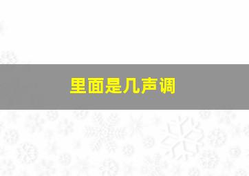 里面是几声调