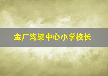 金厂沟梁中心小学校长