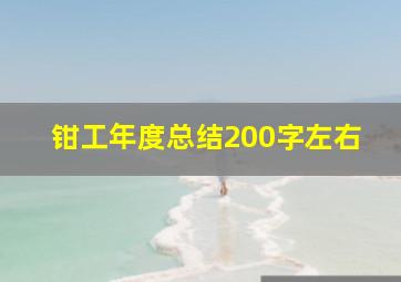 钳工年度总结200字左右