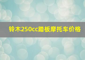 铃木250cc踏板摩托车价格