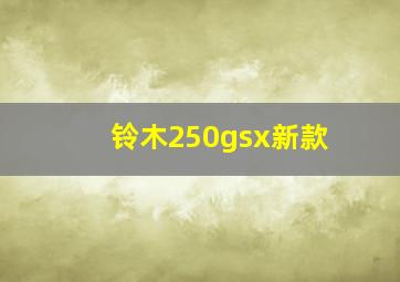 铃木250gsx新款